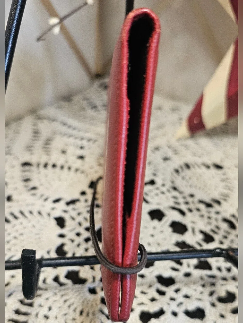 Prada Red Leather Wallet